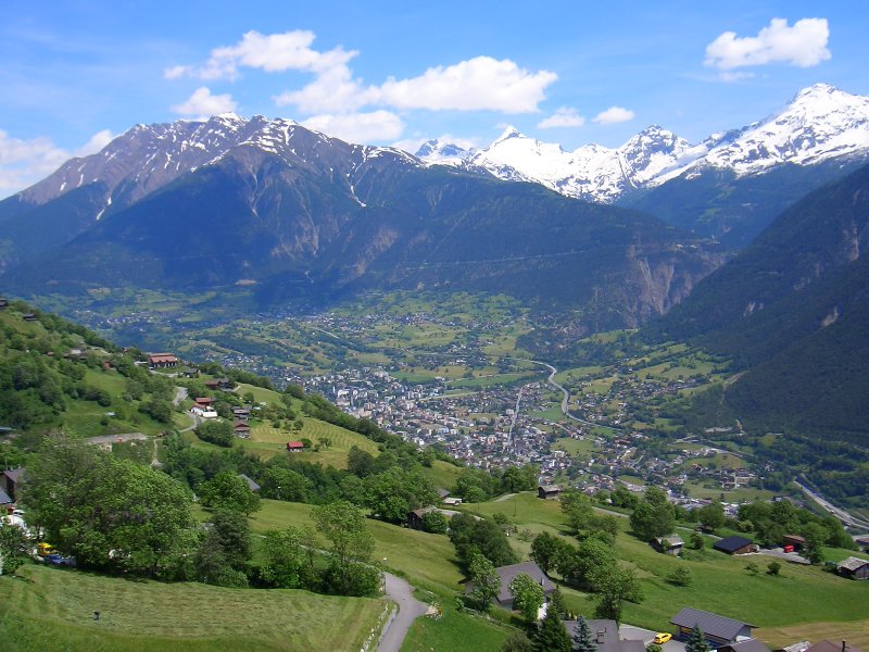 Mund - Blick über Brig