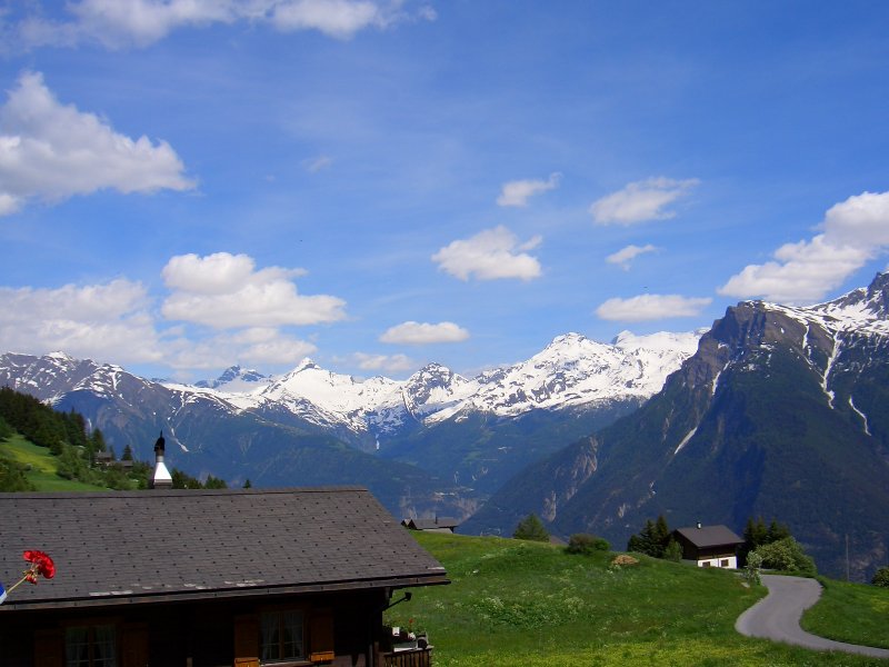 Mund - Blick zur Simplonregion